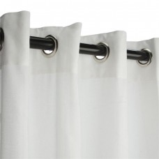 Hammock Source CUR84SNGRSN 50 x 84 in. Sunbrella Outdoor Curtain with Nickel Plated Grommets&#44; Sheer Snow   